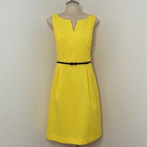 Yellow Belted Dress